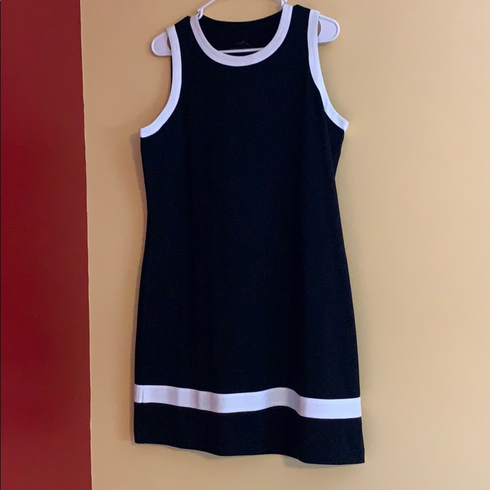 J. Jill black and white dress